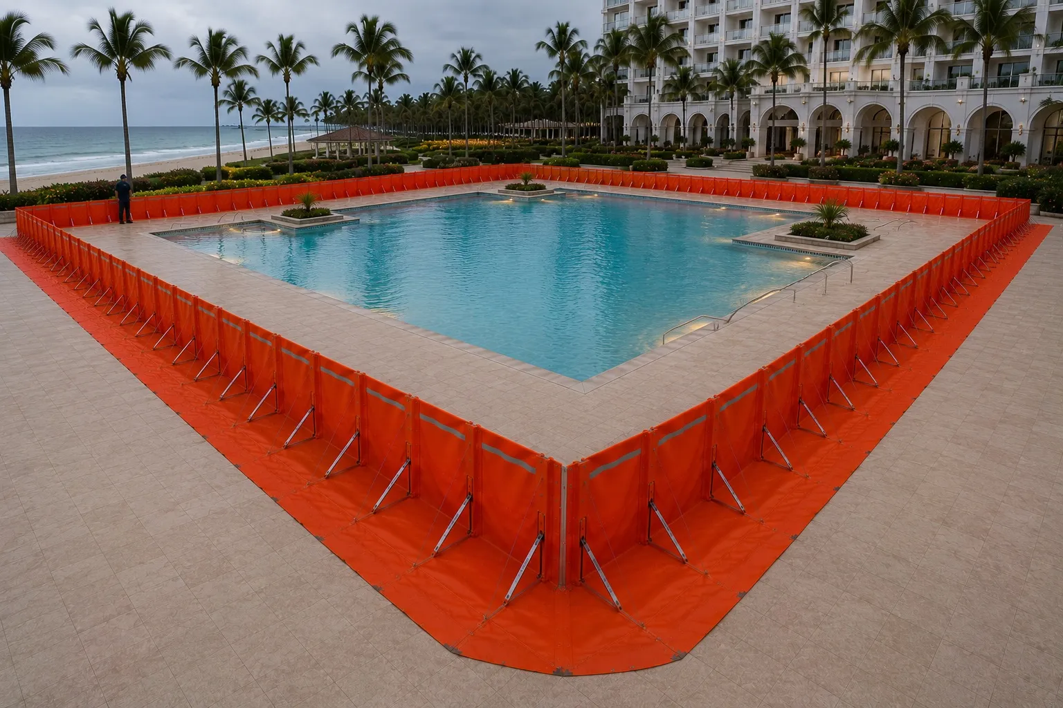 Foldable Flood Barrier System