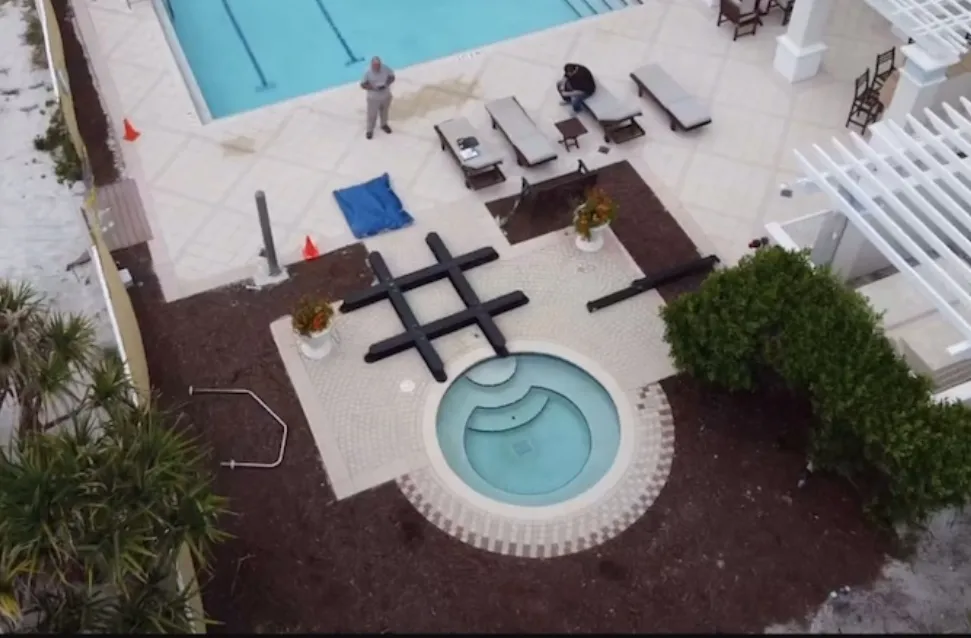 Flood protection - pool cover